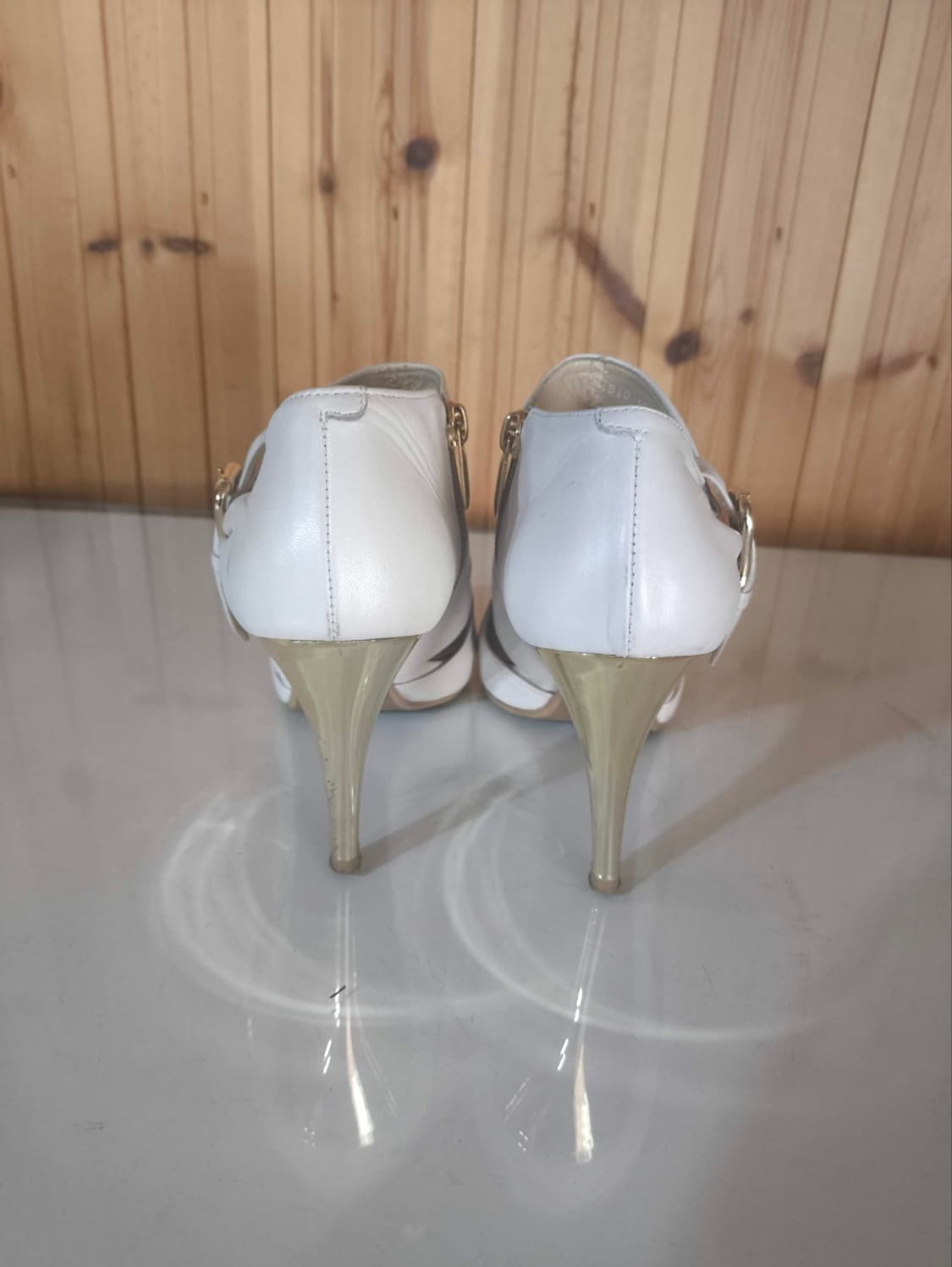 235mm 닥스 오픈토 부티 힐 구두 9cm 상품이미지8
