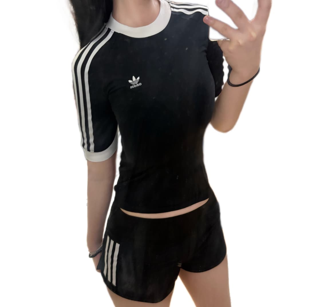 아디다스 파이어버드 블랙 링거티 반팔 티셔츠 상품이미지1