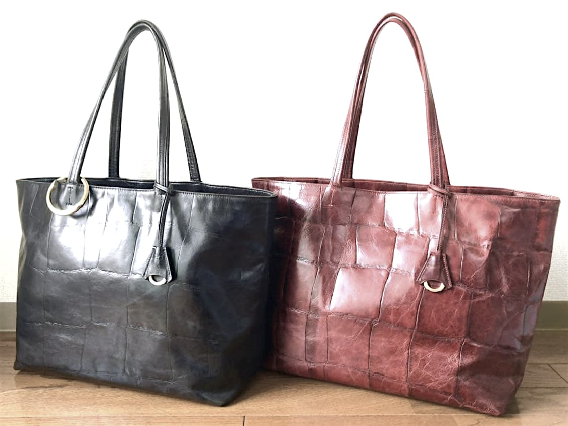 아니아리 빅스탬프 크로코 형압 레더 토트백 포터 매니아 추천 상품이미지7