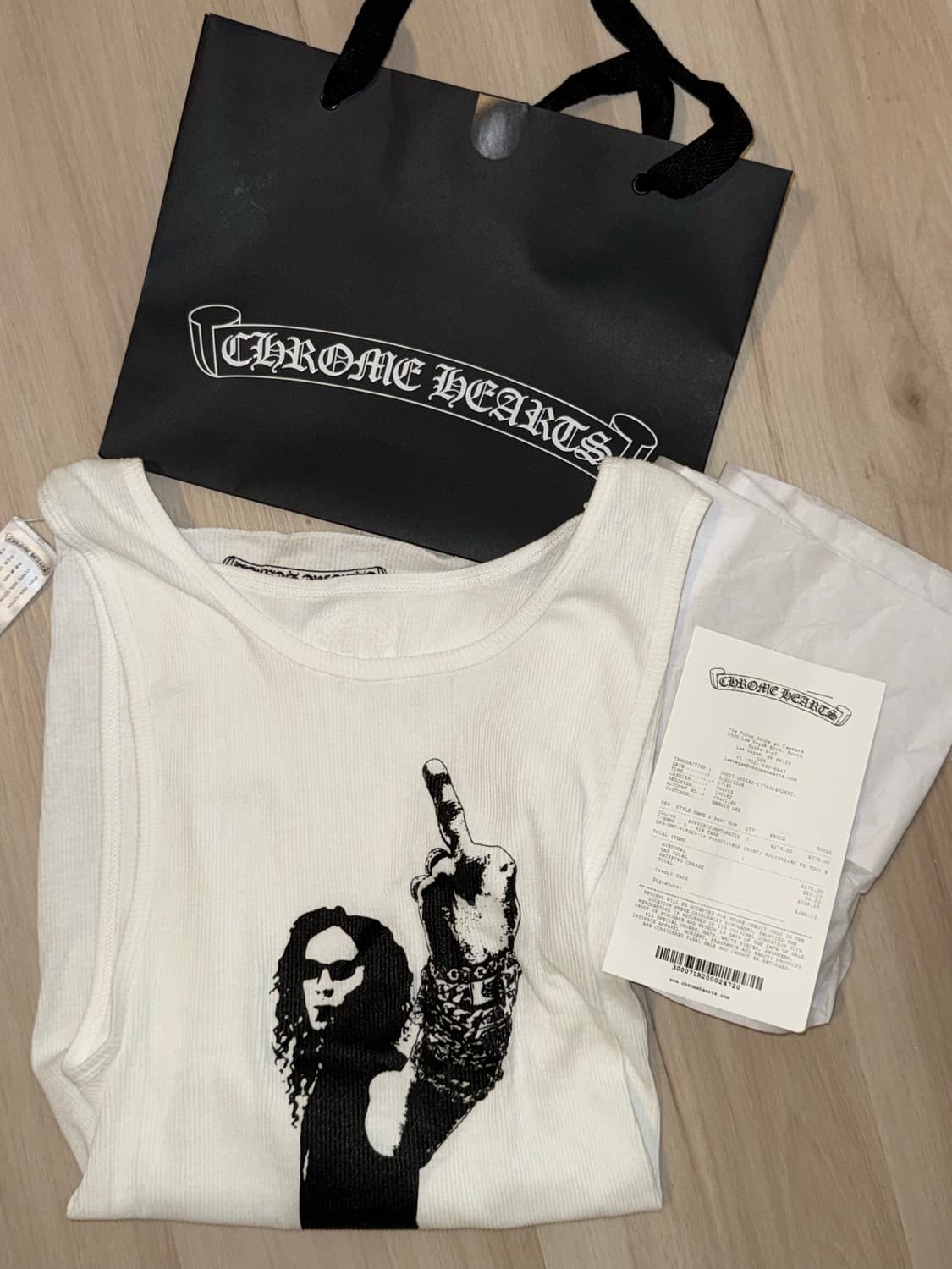 CHROME HEARTS 'RICHARD STARK' RIB TANK 상품이미지3