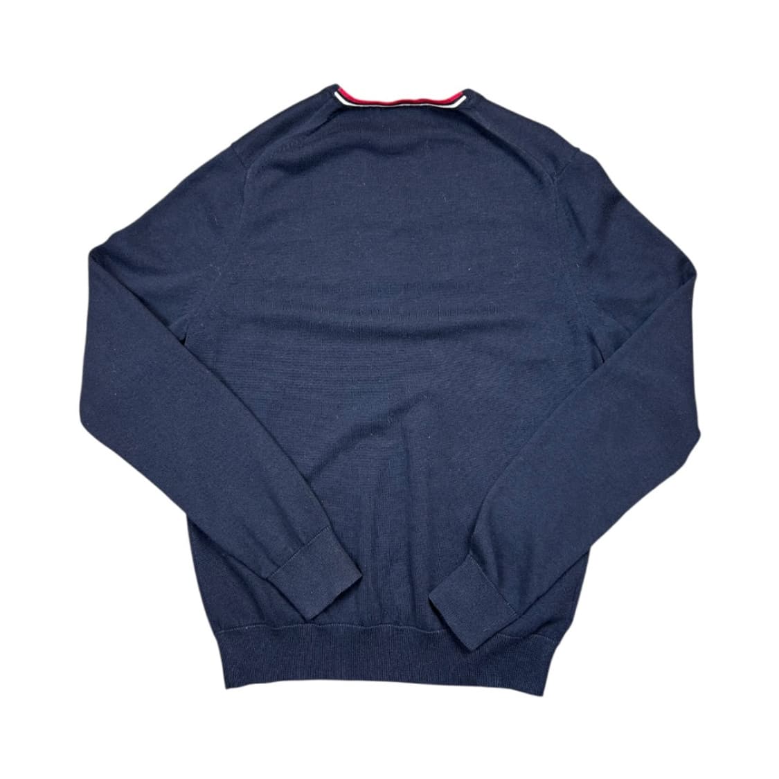 M) 프레드페리 네이비 울코튼혼방 브이넥 니트 스웨터 TK-027 상품이미지3