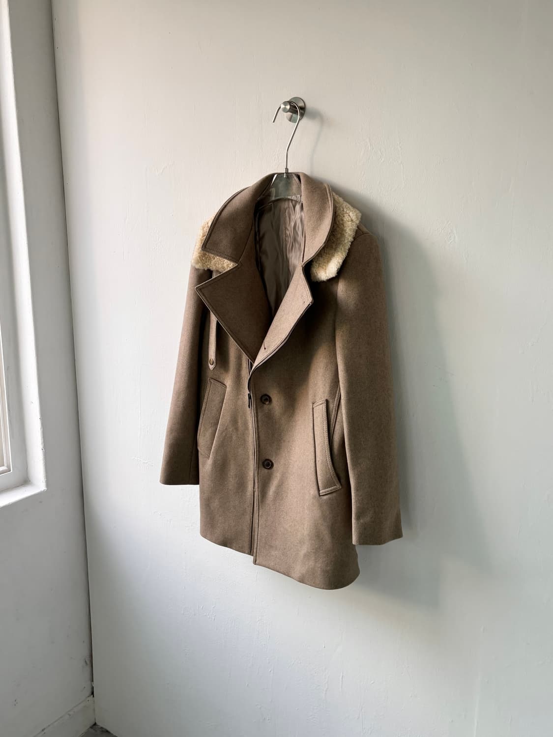 솔리드옴므 by 우영미 하이넥 더블 피코트  상품이미지3