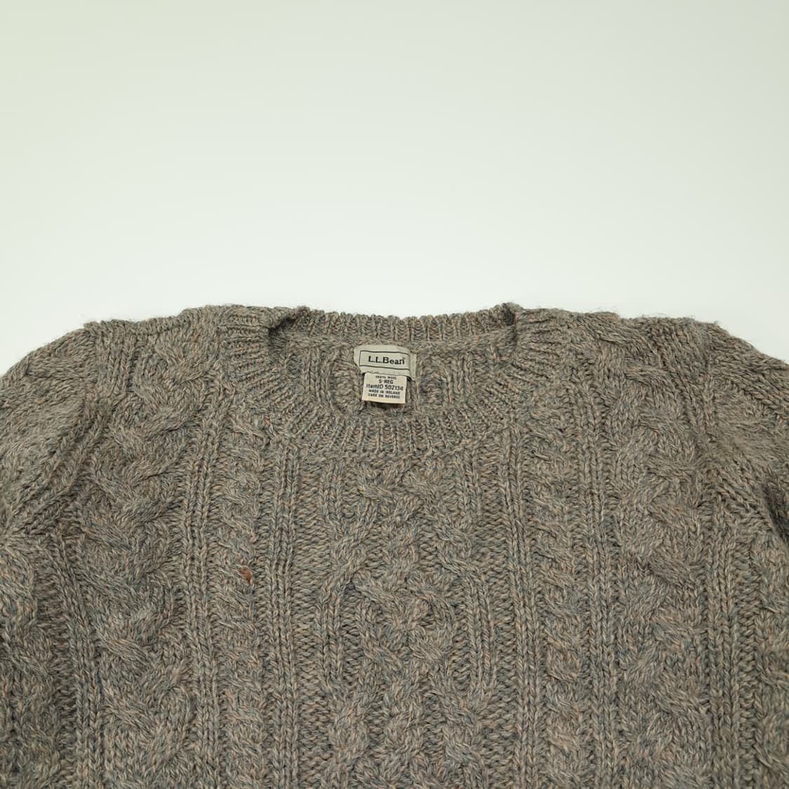 CL067 S 엘엘빈 Made in Ireland 피셔맨 케이블 멜란지 상품이미지2