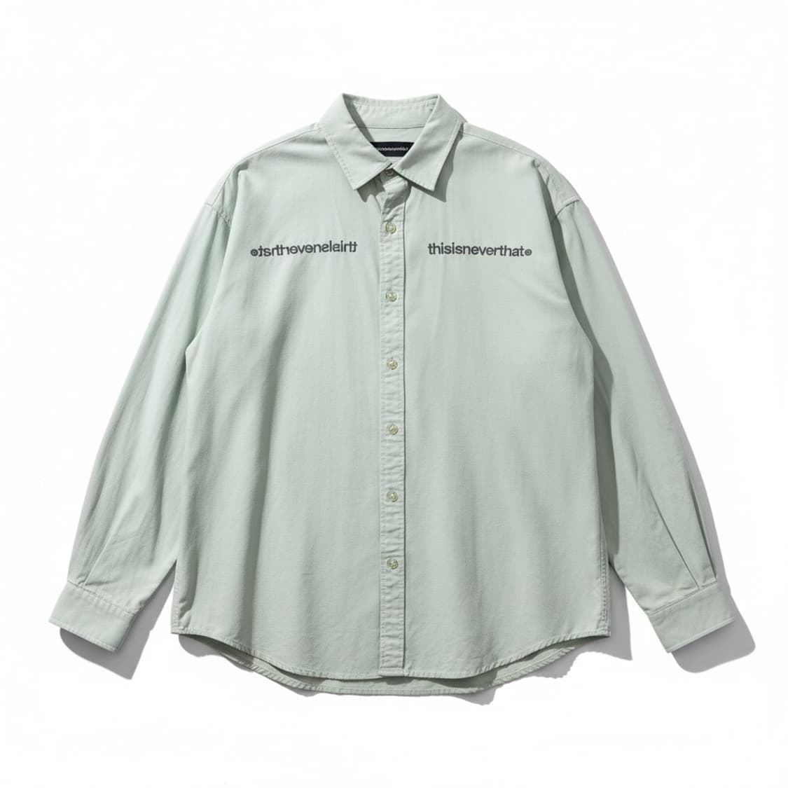 디스이즈네버댓 셔츠 민트색 긴팔 L 상품이미지1