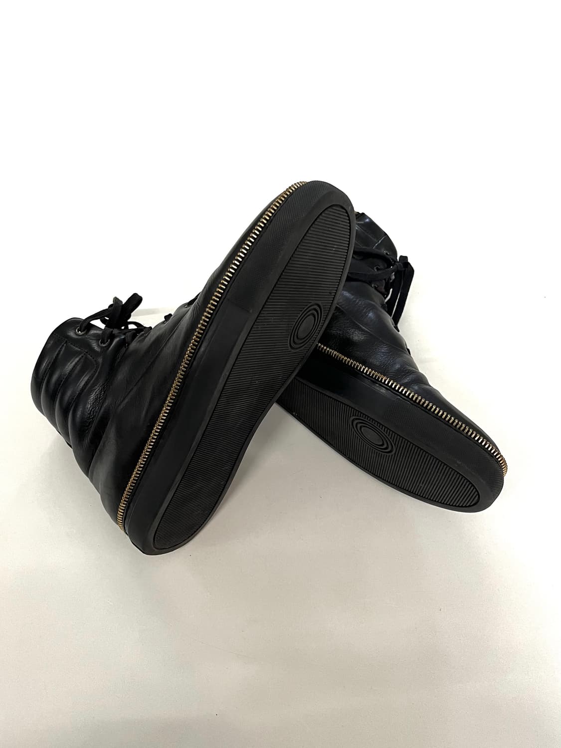 알렉산더 맥퀸 지퍼 레더 하이탑 스니커즈 상품이미지9