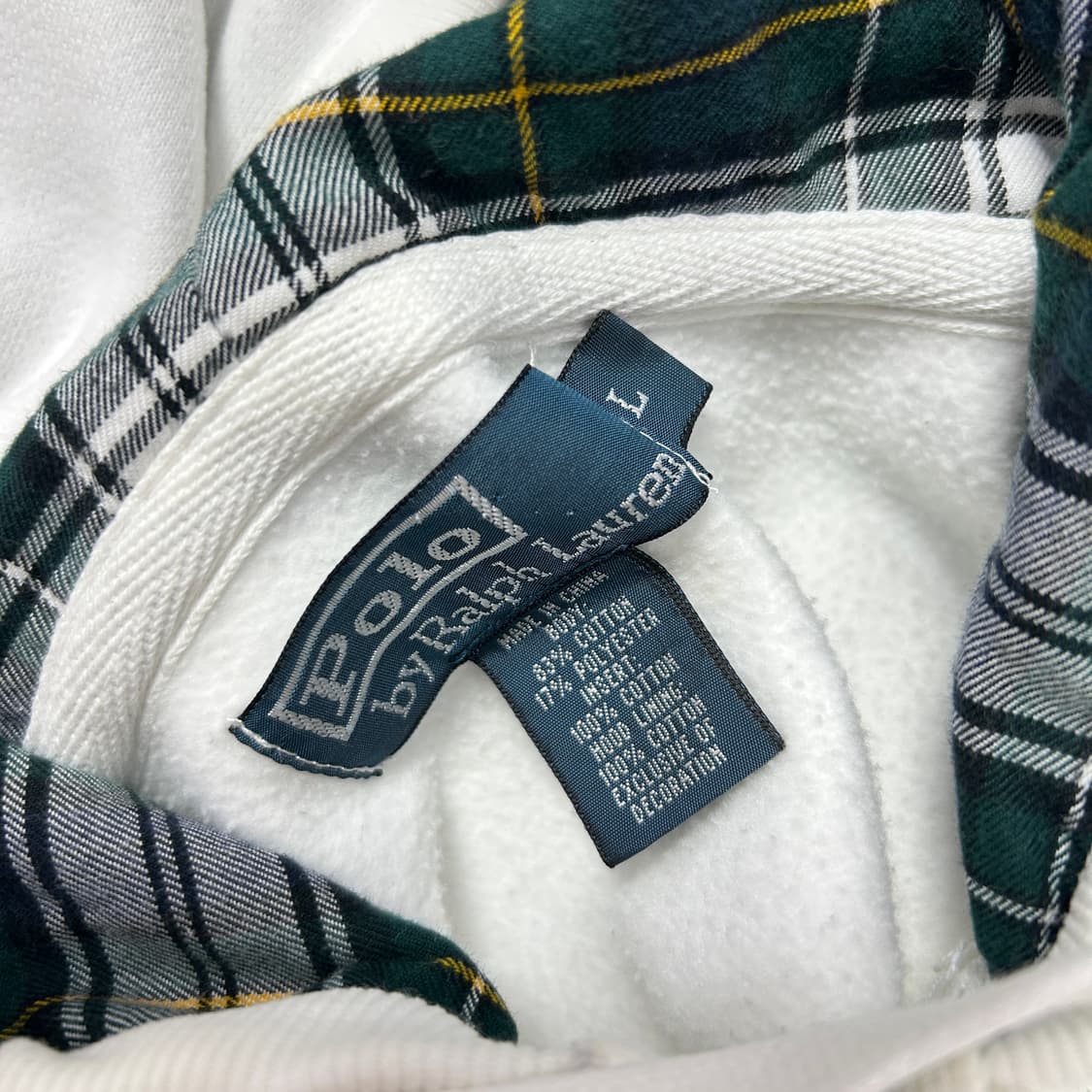 폴로 빅포니 화이트 후드집업(L) 상품이미지2