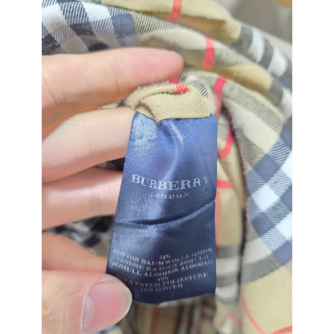 택포_ 버버리 런던 더블 트렌치 코트M 상품이미지3