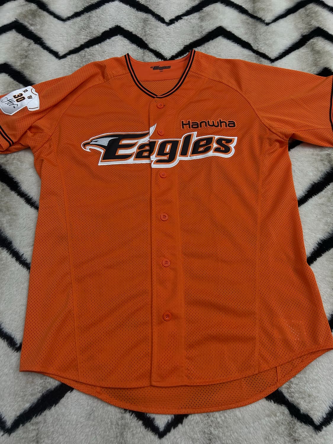 [L]한화이글스 반팔 유니폼/호잉 패치 상품이미지2