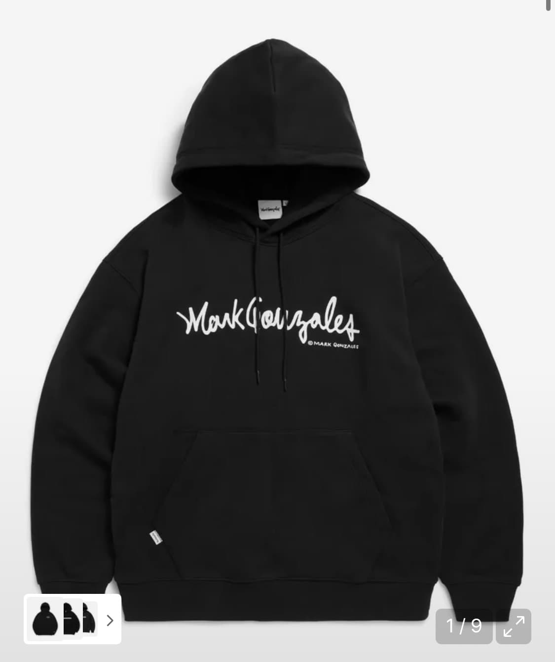 마크곤잘레스 사인 로고 스웻 후디 후드티 상품이미지1