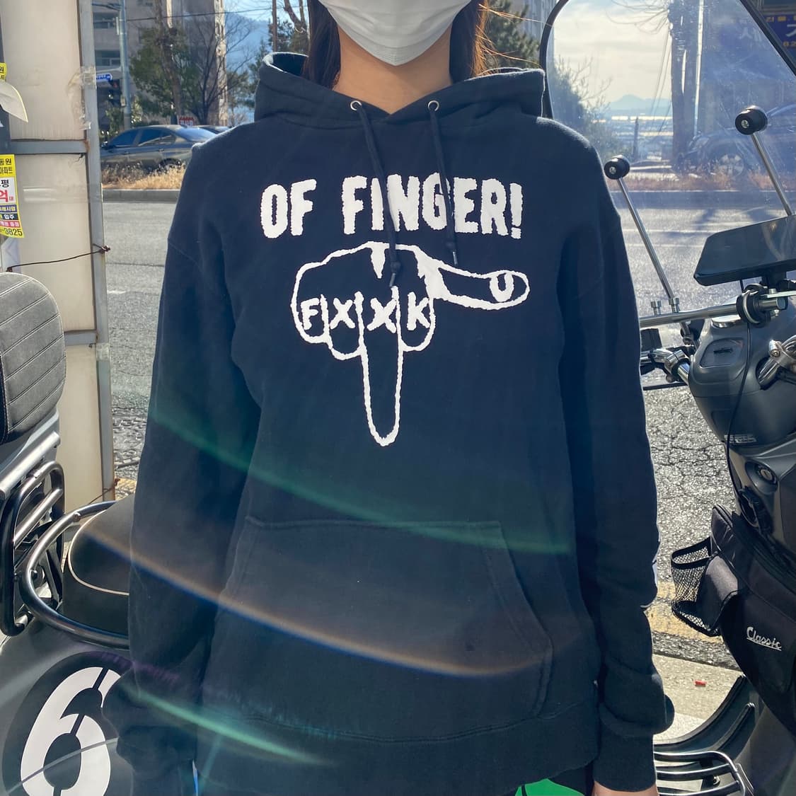 OF FINGER! 빈티지 후드 상품이미지3