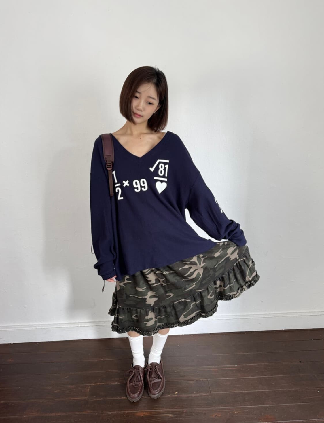 인앤양인하모니 루트 브이넥 와플니트 상품이미지3