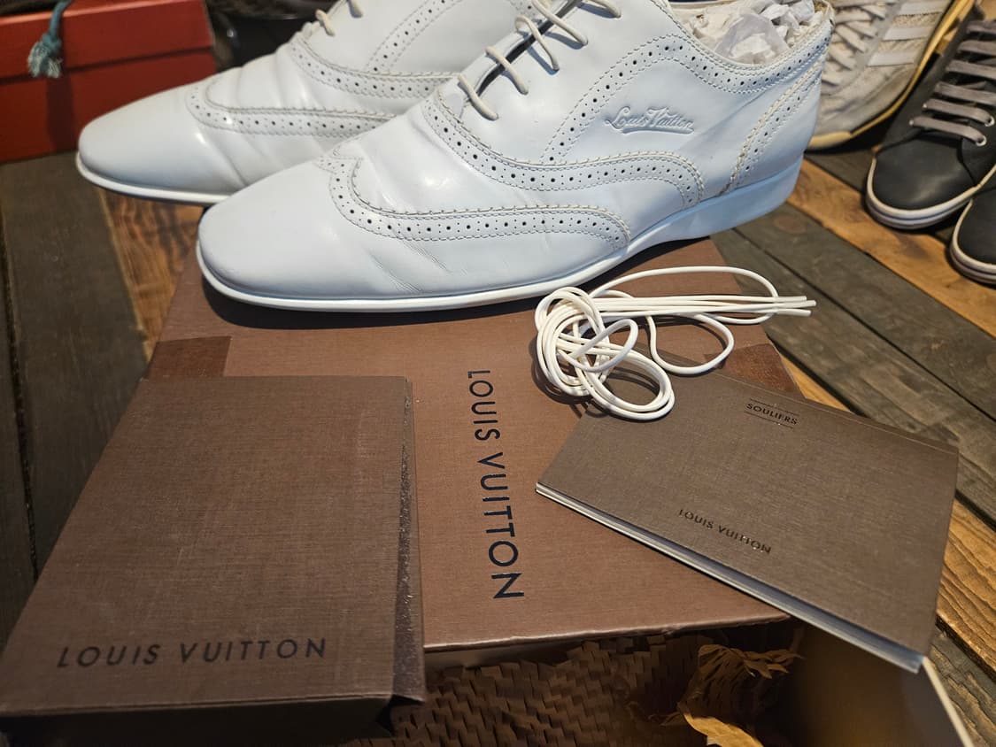 루이비통 LV 남성 화이트 가죽 슈즈 / 클래식 레어 / 정품 풀구성
 상품이미지2