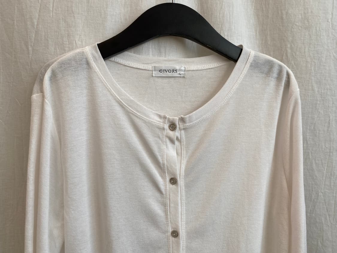 GIVORS 화이트 가디건(L) 상품이미지2