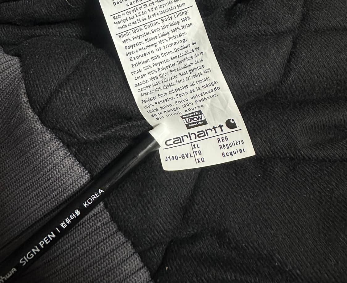 칼하트 J140 액티브 자켓 GVL 상품이미지6