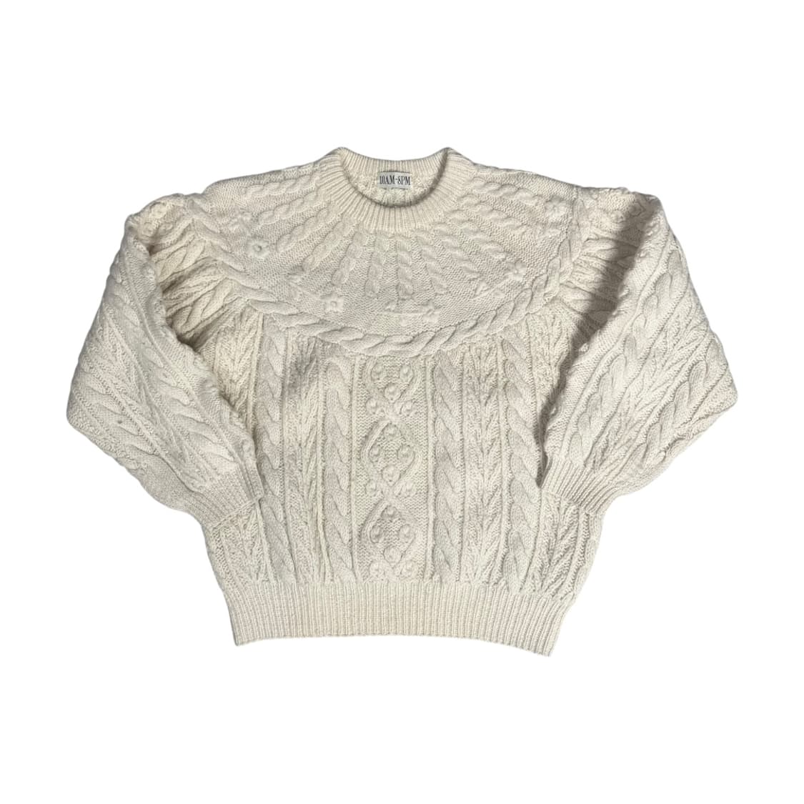 [JPN] 아란 플라워 울 헤비니트 상품이미지1