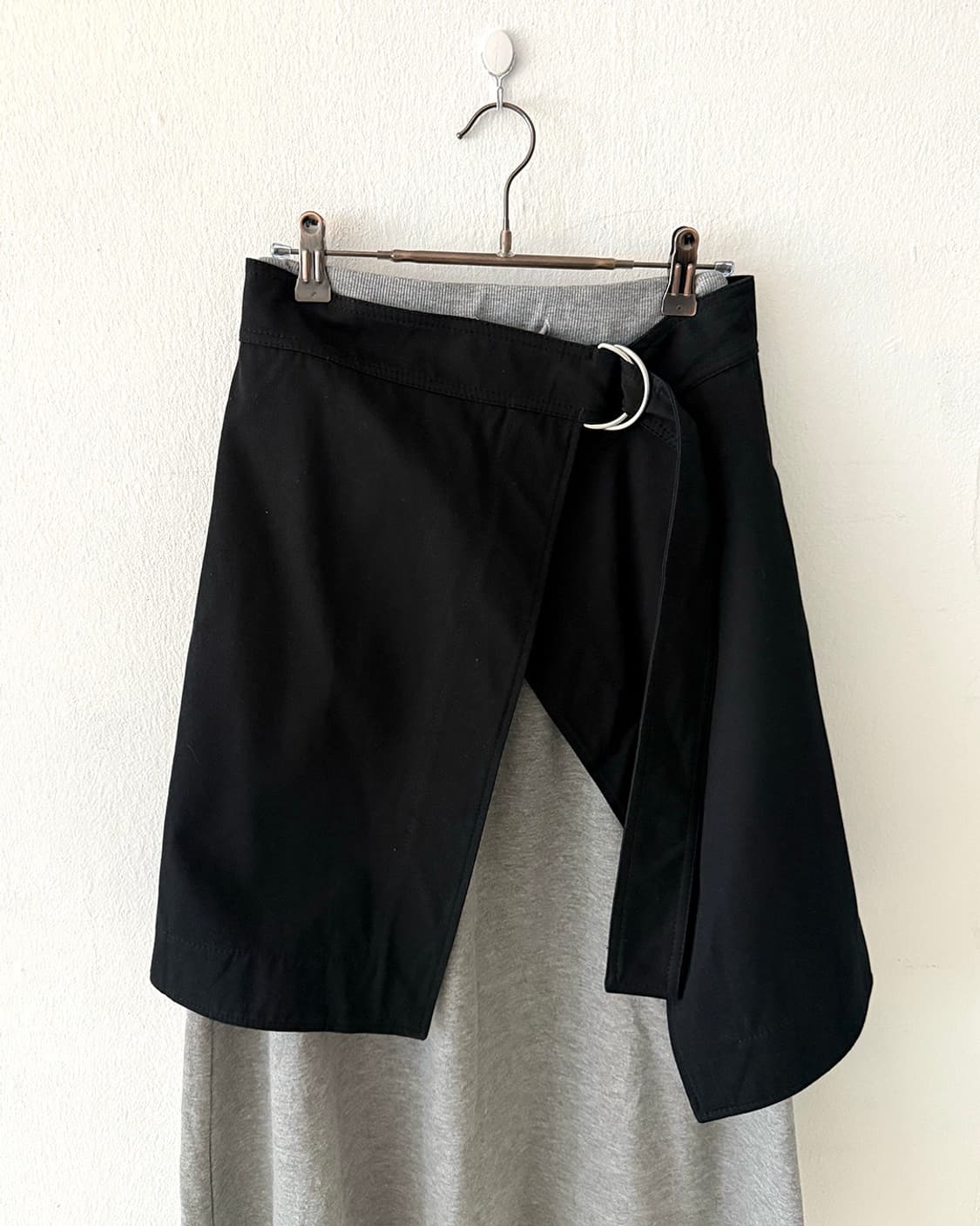 Black layered skirt + gray long skirt se 상품이미지7