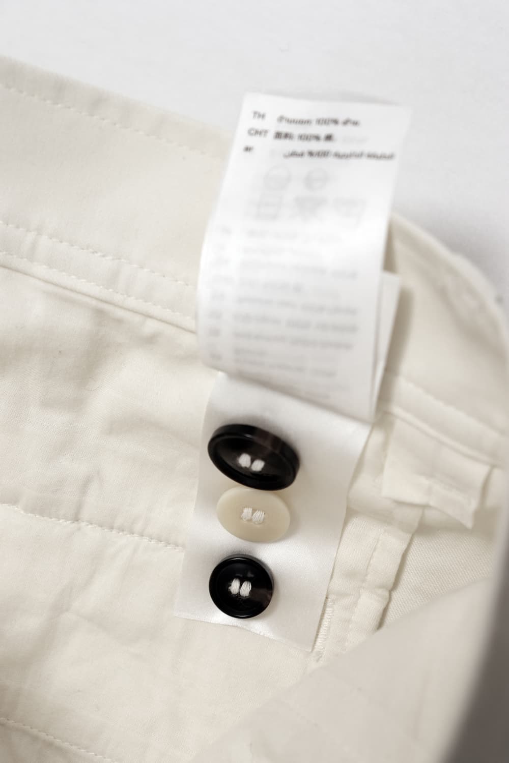 배럴레그 테이퍼드 치노 오프화이트 팬츠 상품이미지8