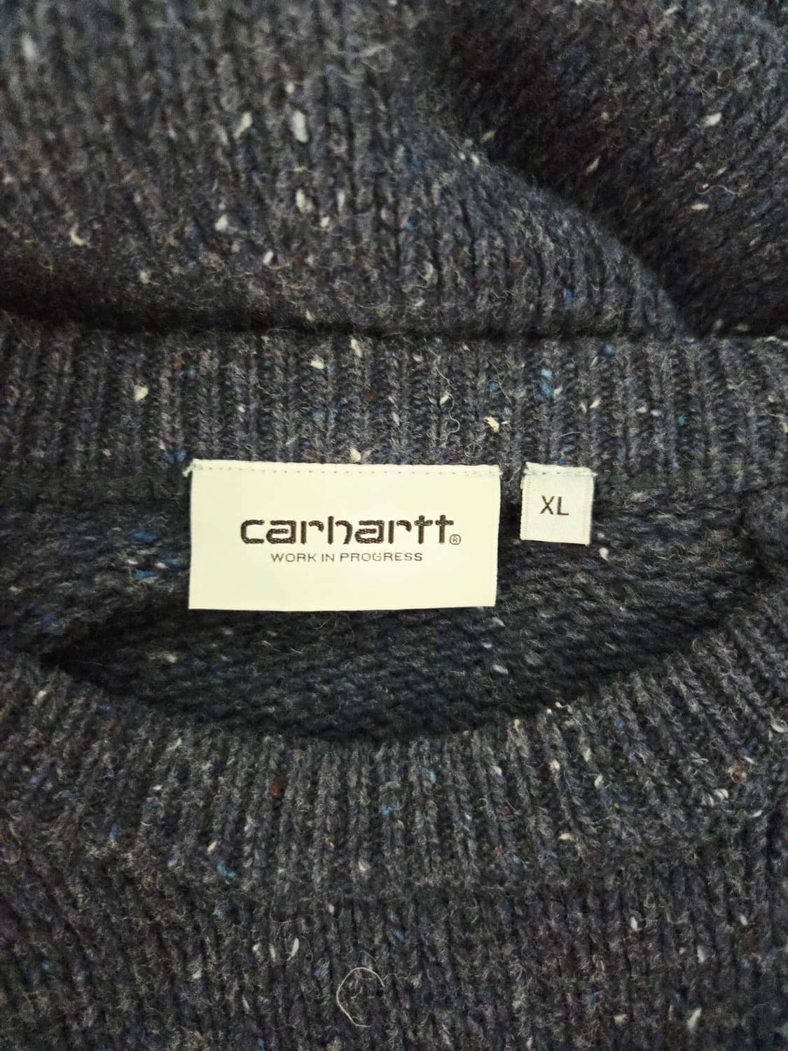 칼하트 WIP 앵글리스틱 스웨터 네이비 상품이미지7