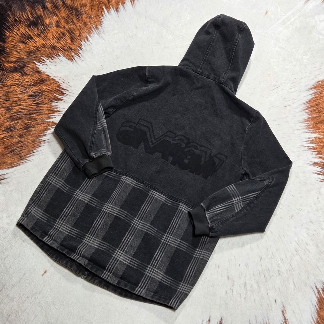 빈티지 패치워크 데님 후드집업 상품이미지5