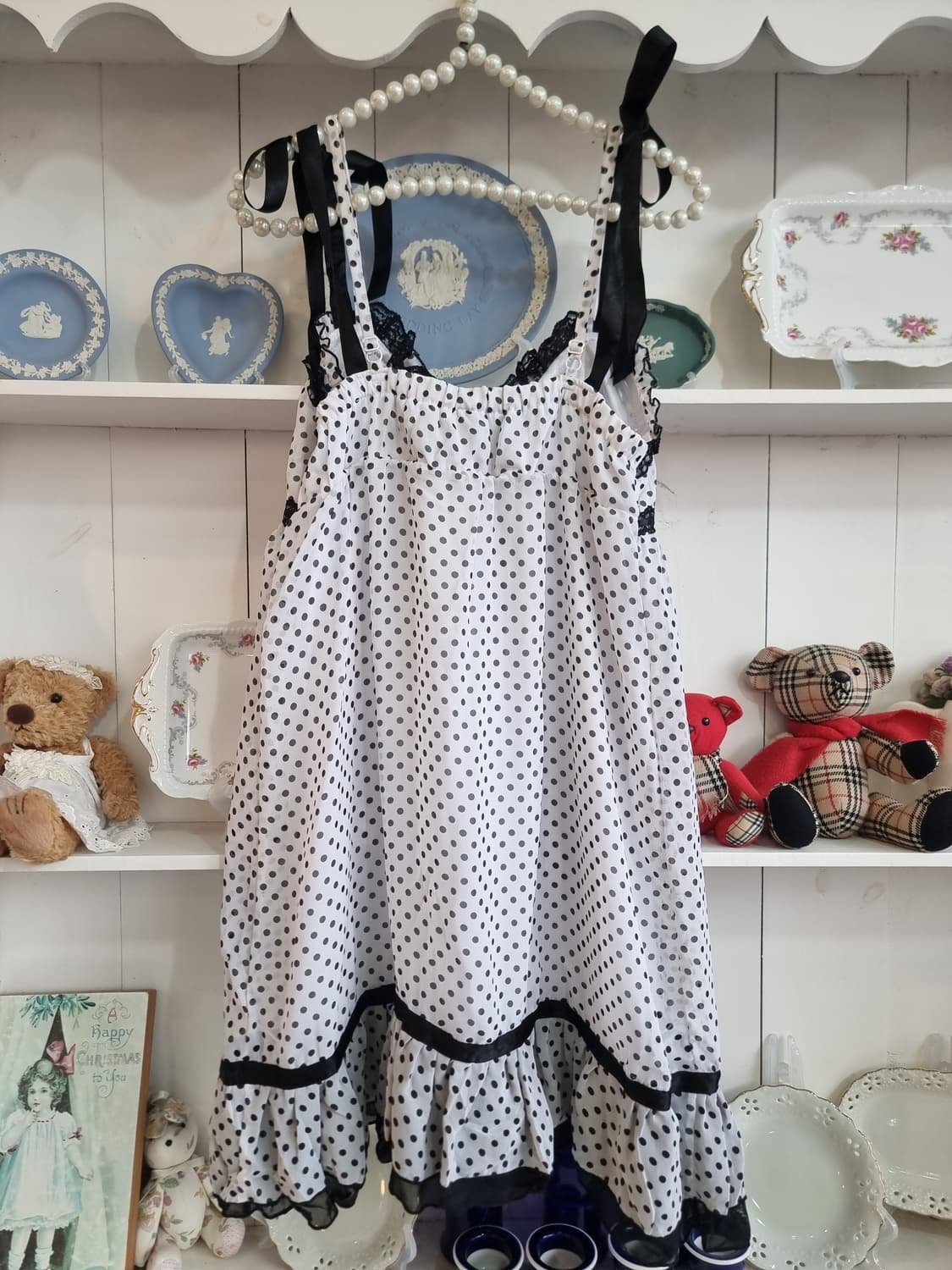 (TRALALA, 트랄라라) 도트 레이스 캐미솔 원피스 상품이미지6