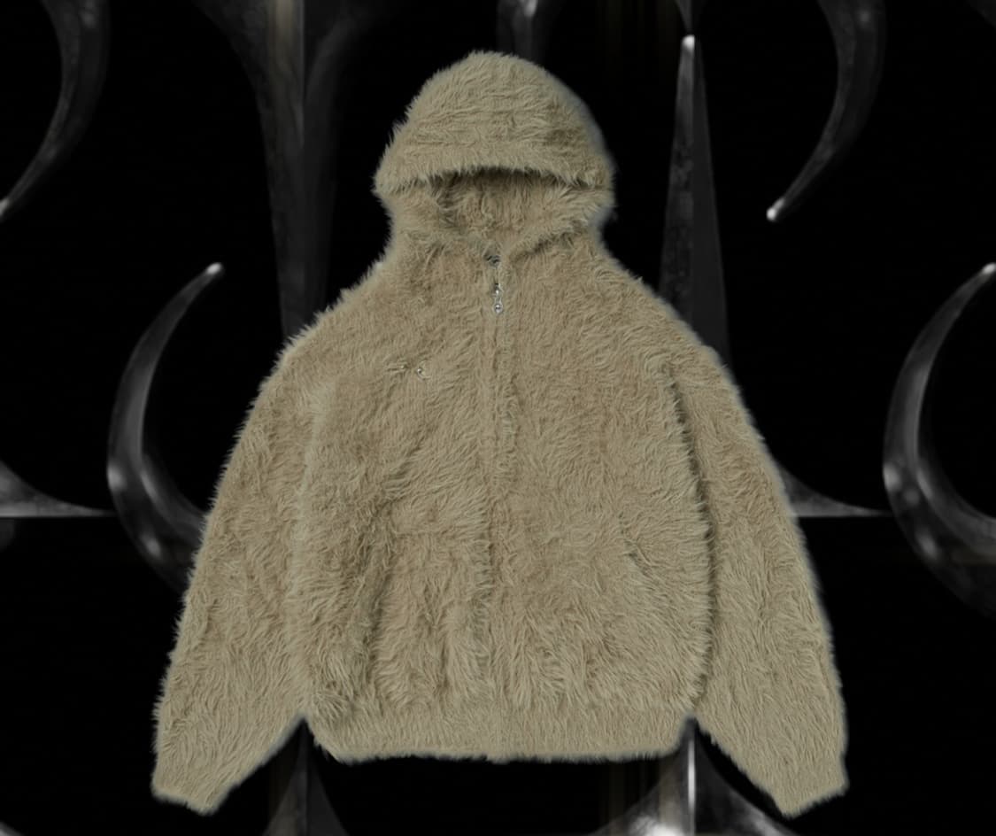 떠그클럽 퍼 후드집업 교신 상품이미지1