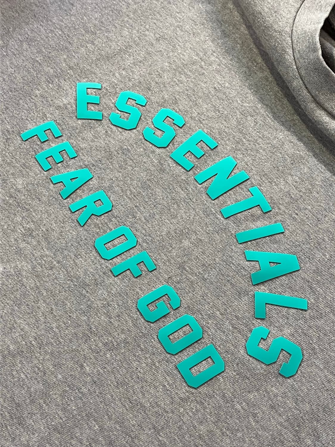 피어오브갓 에센셜 오버핏 박스 티셔츠 그레이 XXL   상품이미지4