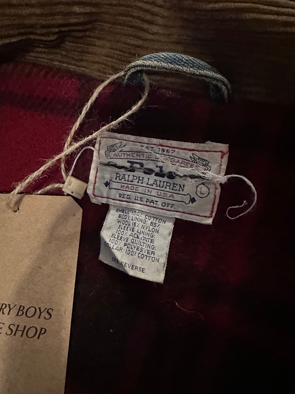 80s USA 빈티지 폴로 랄프로렌 덩가리 데님 자켓 상품이미지9