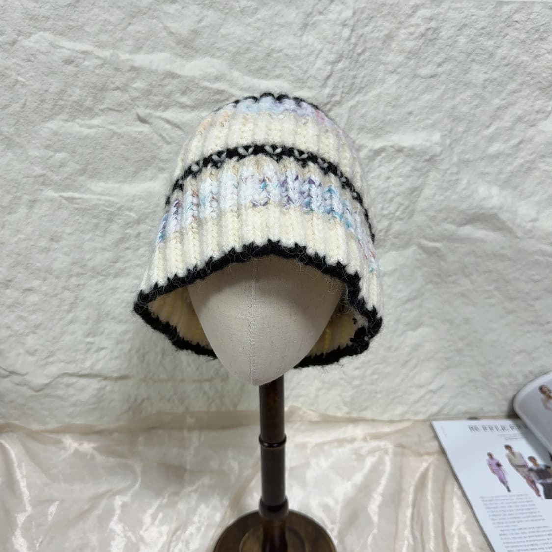 빈티지 울니트모자 버킷햇 상품이미지1