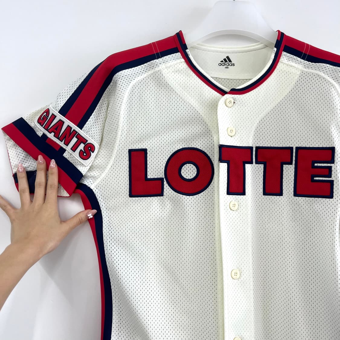 아디다스 롯데자이언츠 노마킹 올드 홈 유니폼 상품이미지5