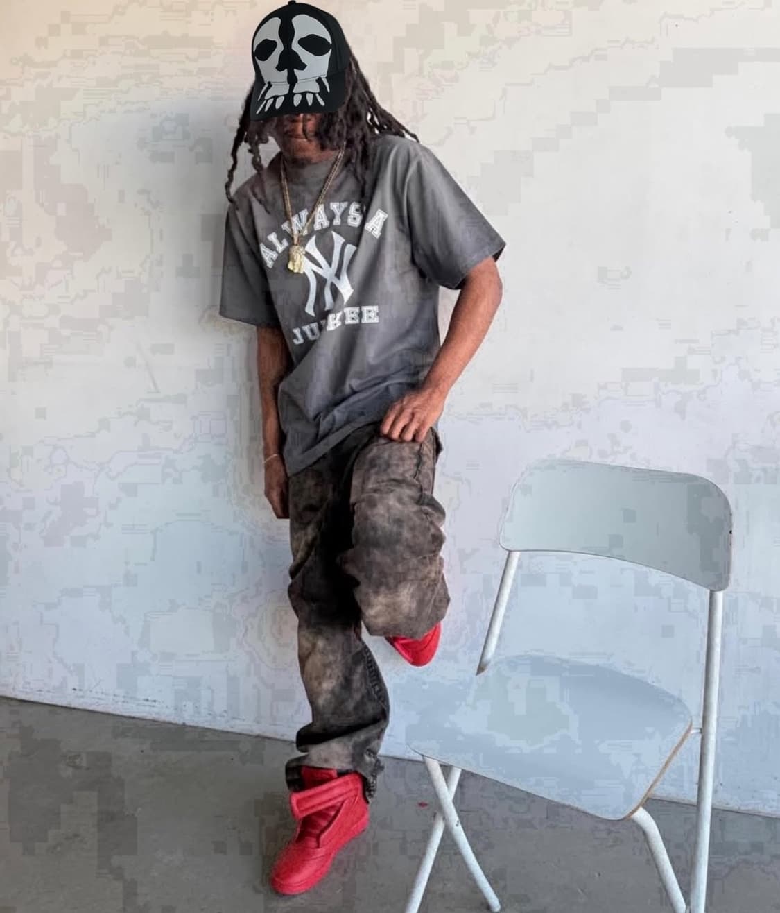 Grimykids의 고스트 스컬 모자 상품이미지1