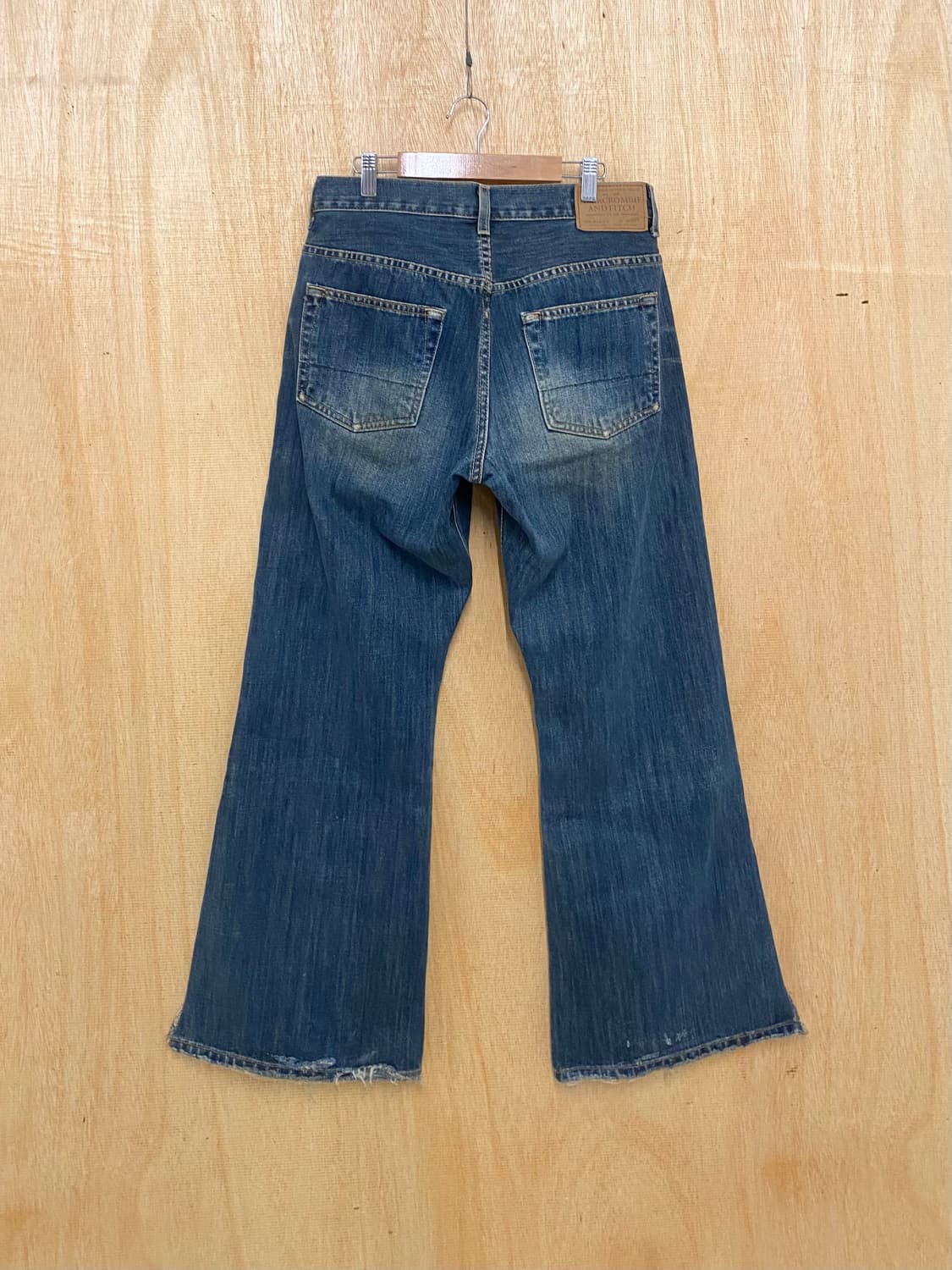 90s Abercrombie & Fitch flare denim pant 상품이미지3