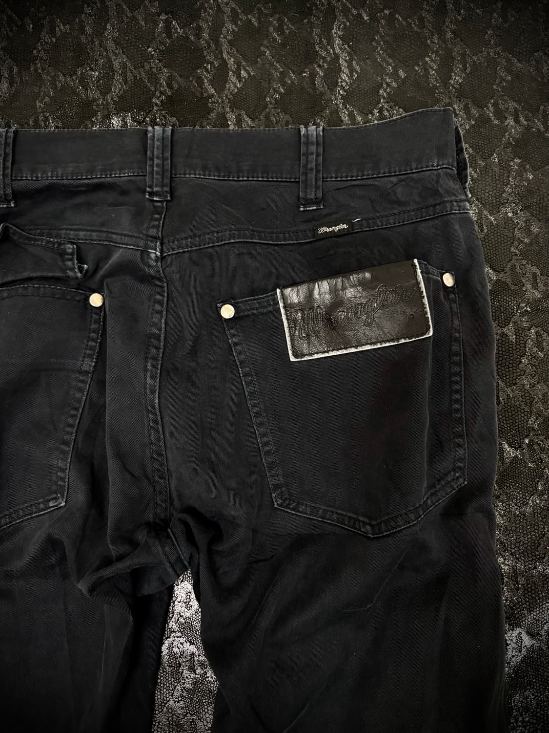 “Vintage” Zipper Detail Black Pants 상품이미지6