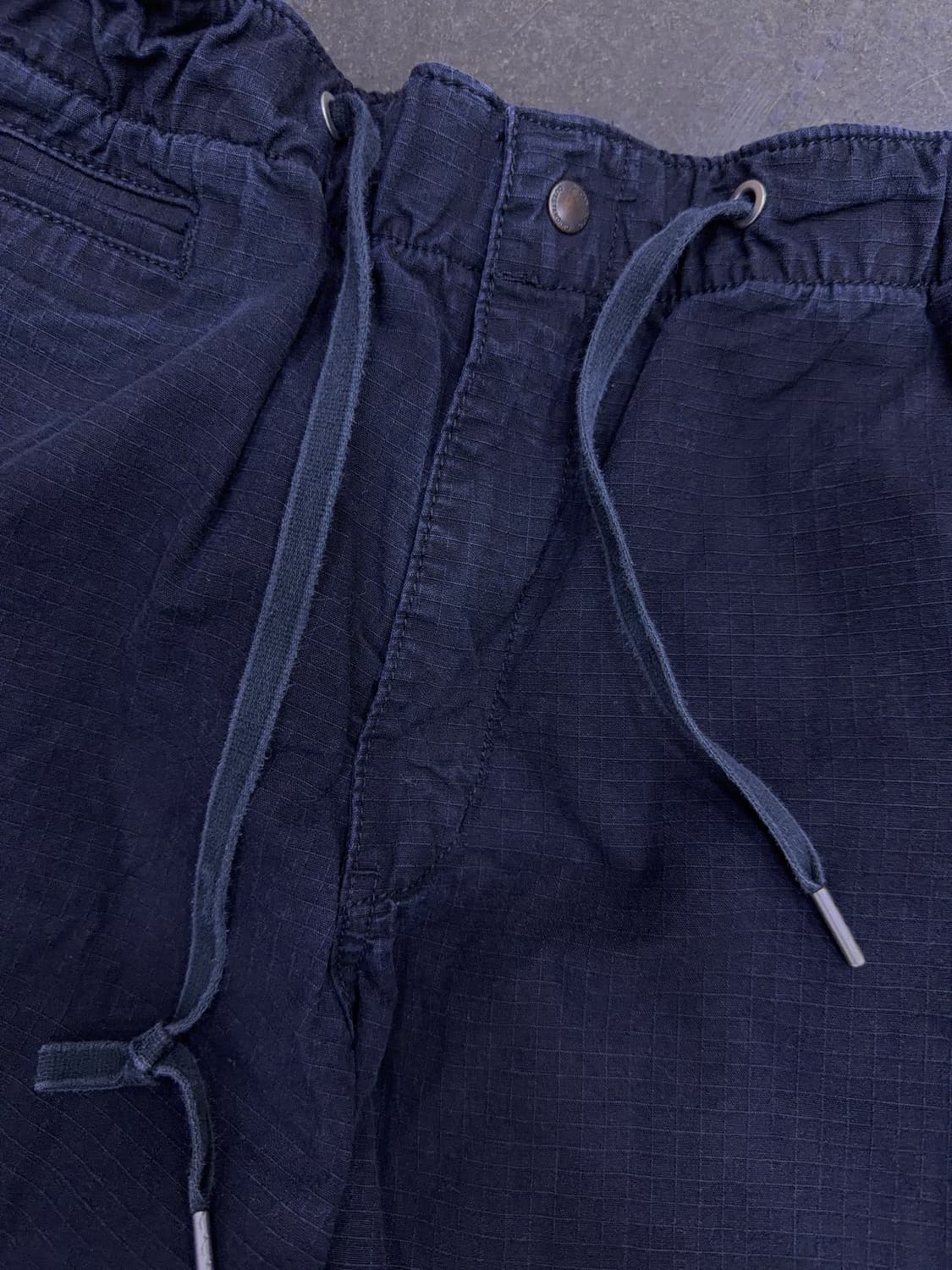 아웃스탠딩 립스탑 스트링 팬츠 블랙 S 상품이미지5