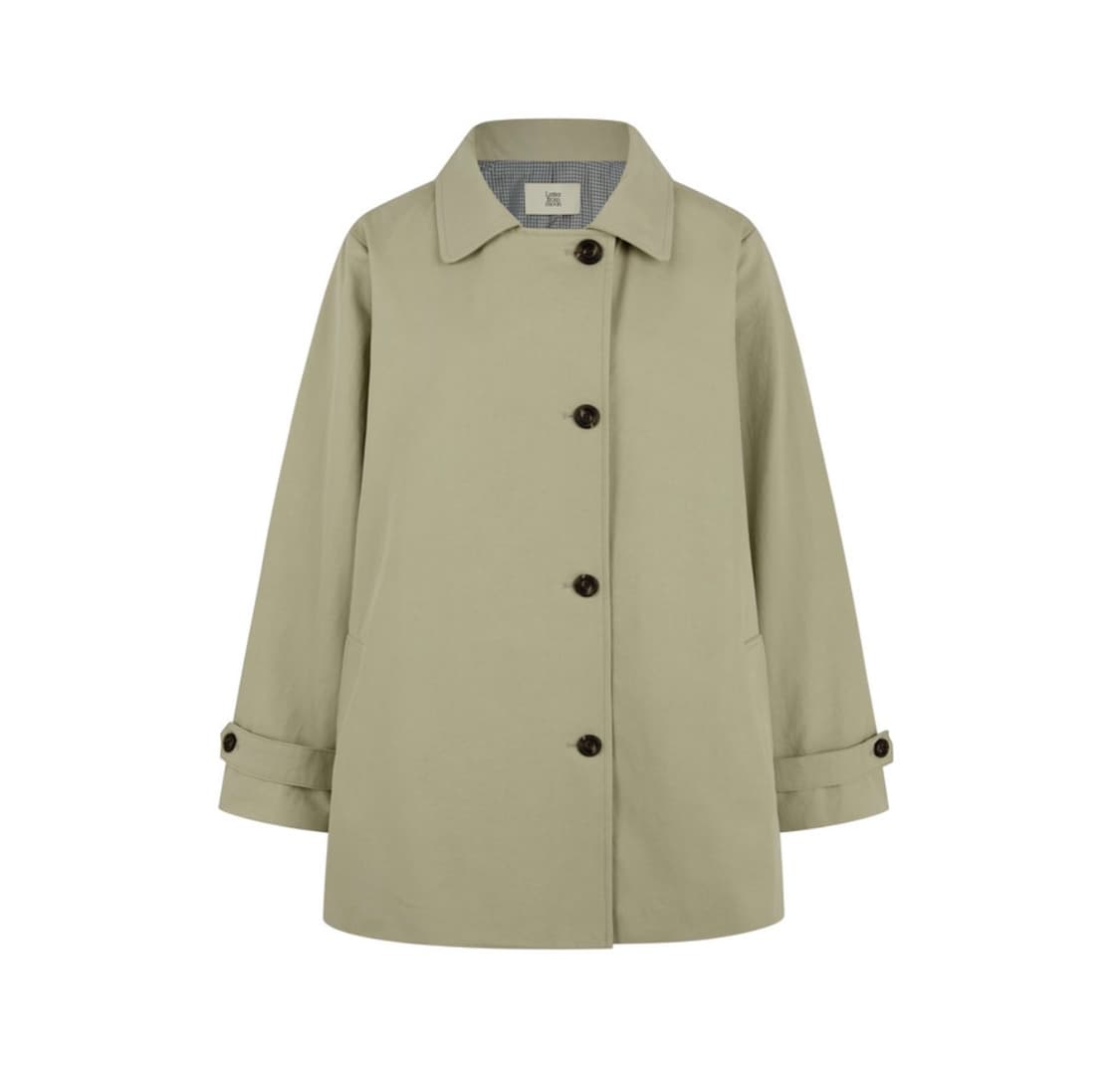 (새상품) 레터프롬문 다이닝 하프 트렌치 코트 ( 올리브) 상품이미지3