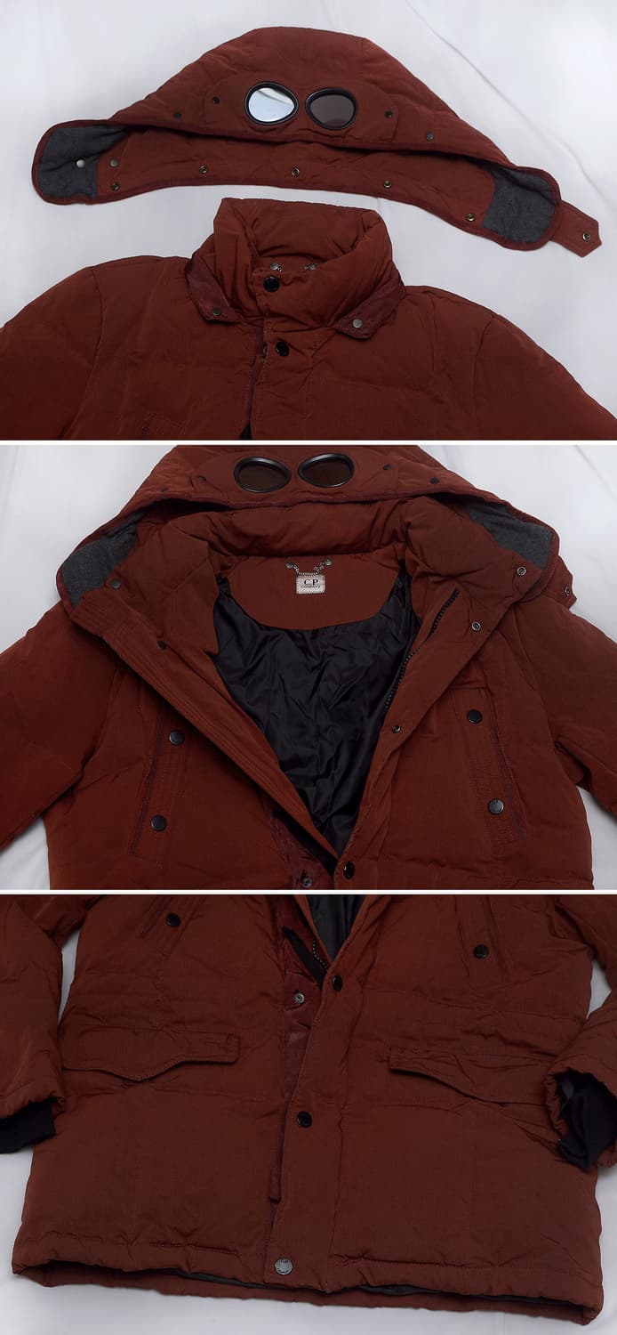 씨피(CP)컴퍼니 고글후드 노르지 다운패딩 레드브릭 (105+) 상품이미지4