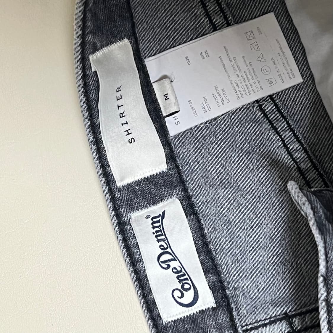 셔터 퍼스트에디션데님 블리치드그레이 M 상품이미지2