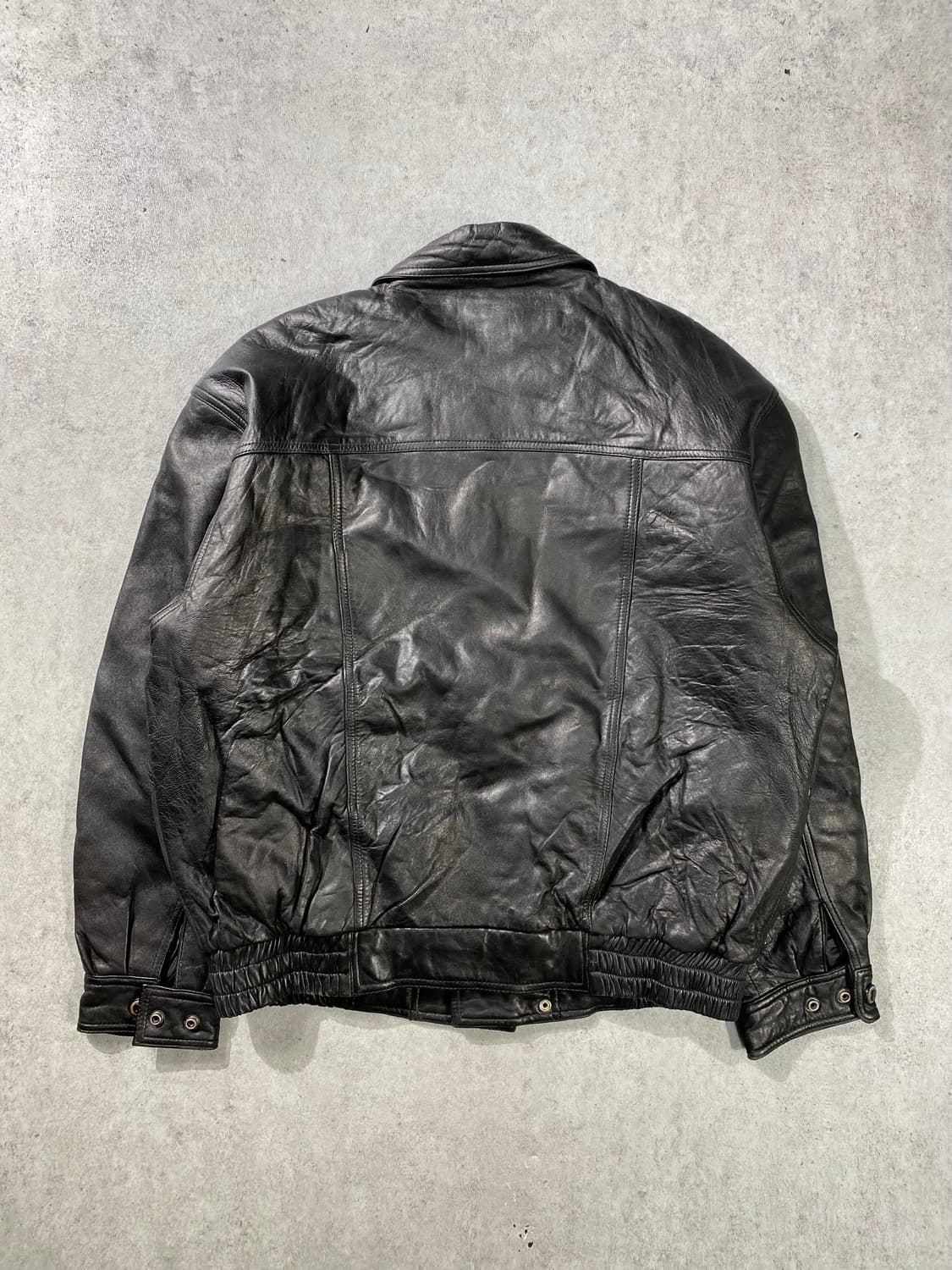 [XL] 90s Vintage 빈티지 멀티포켓 양가죽 레더 봄버자켓 상품이미지6