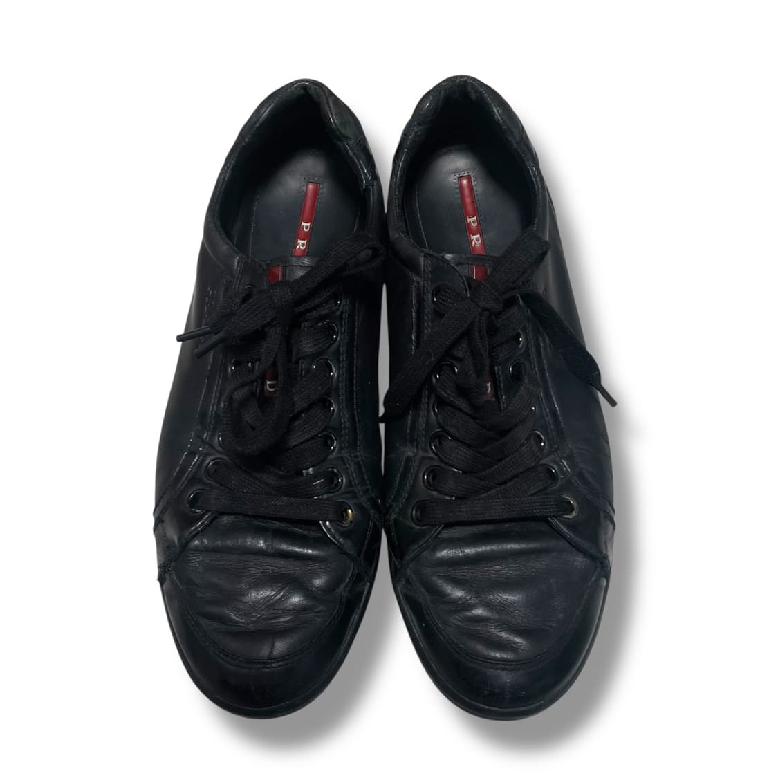 270) 프라다 스포츠 레더 로고 스니커즈 신발 상품이미지3