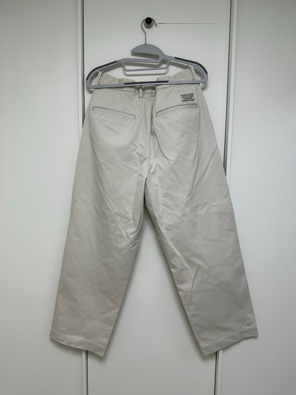 와코마리아 투턱 플리티드 치노 팬츠 L 상품이미지2