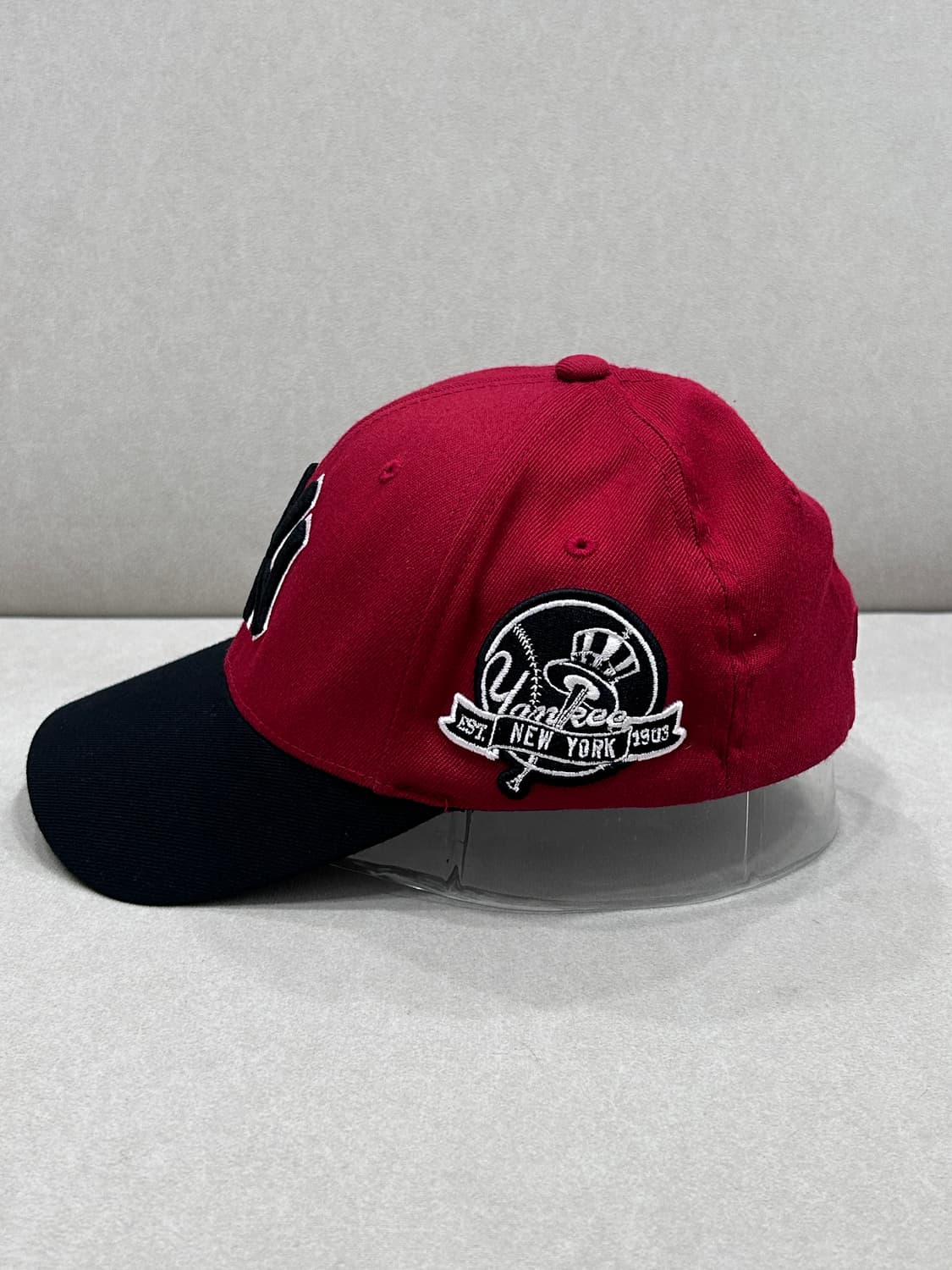 MLB 뉴욕 양키스 볼캡 모자 검빨 xs-s 상품이미지4