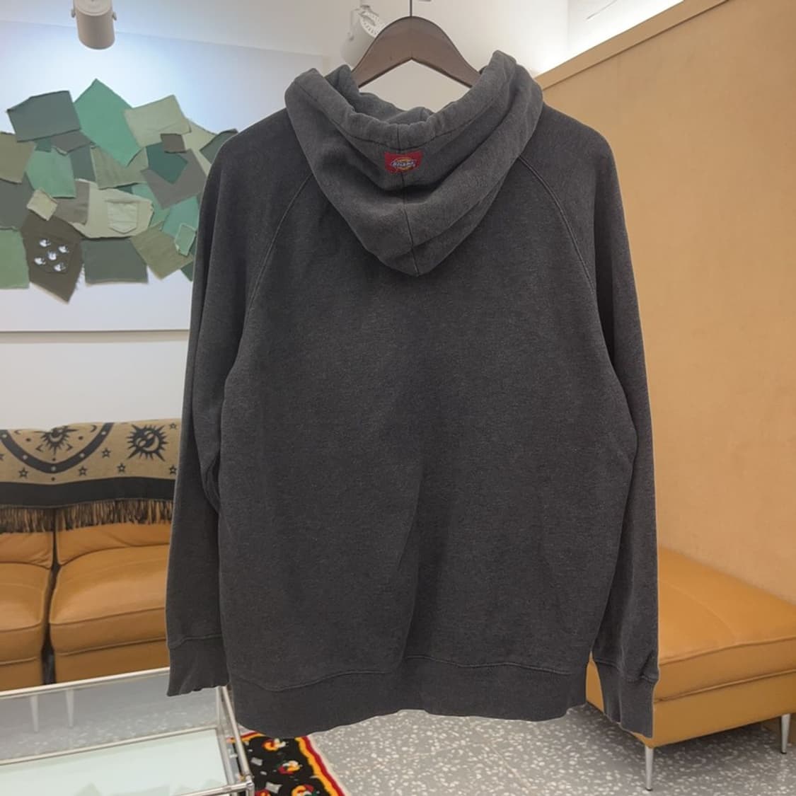 디키즈 올드스쿨 레트로 빅로고 기모 후드티 L C06861 상품이미지3