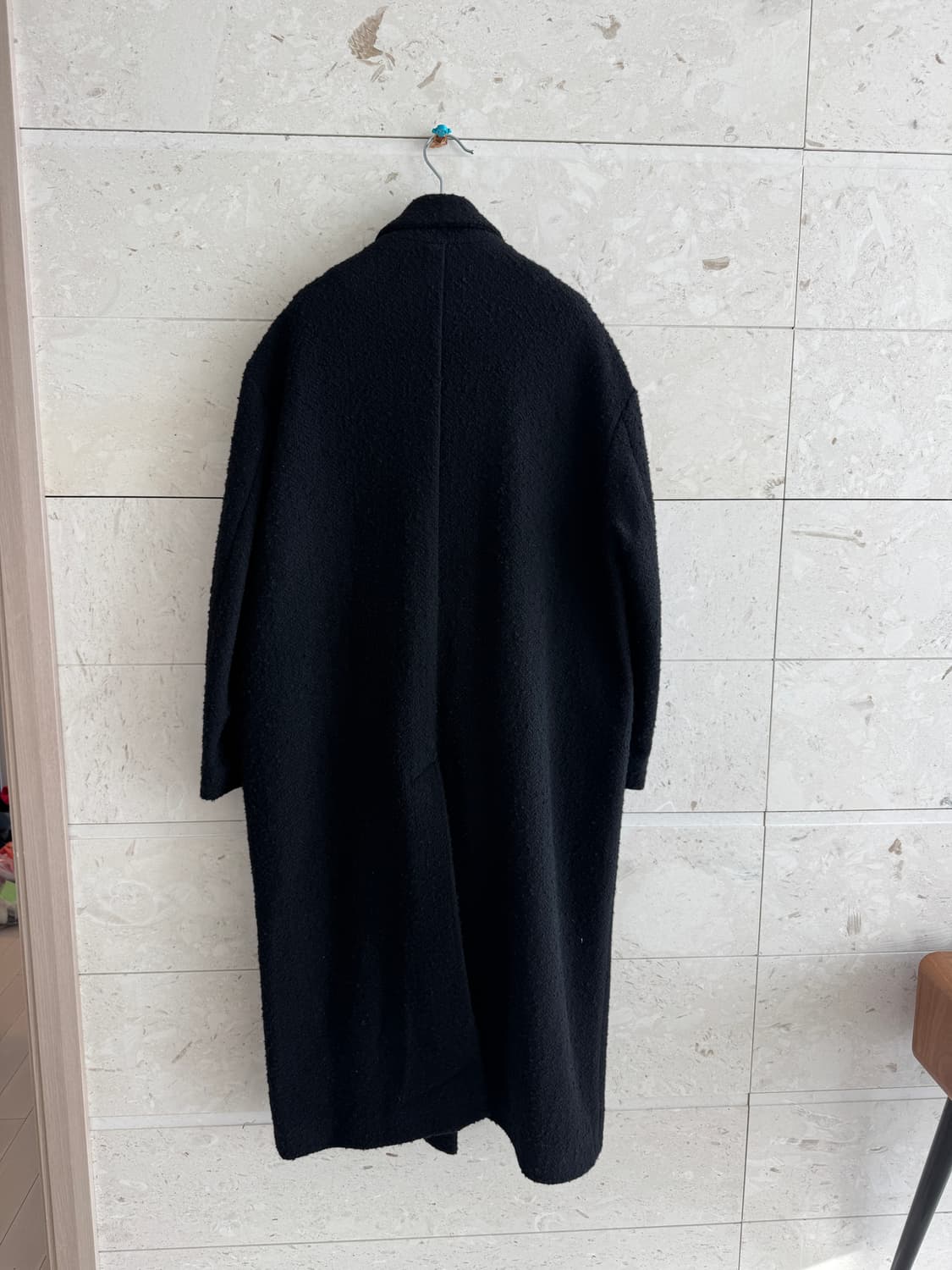 이자벨마랑 Ojima 코트 블랙 (부클 원단) 오버핏 XS 상품이미지4