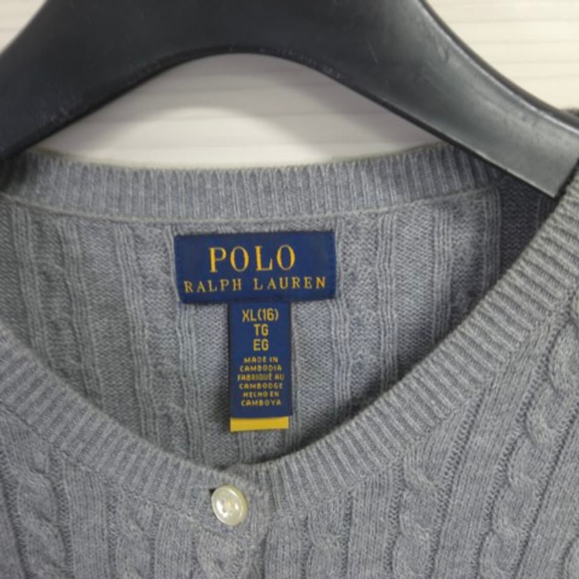 여 44-55 / 폴로랄프로렌 새상품급 꽈배기 니트 가디건 상품이미지2