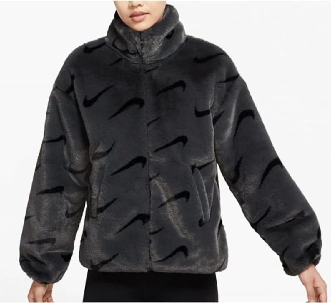 나이키 로고 퍼 자켓 상품이미지1