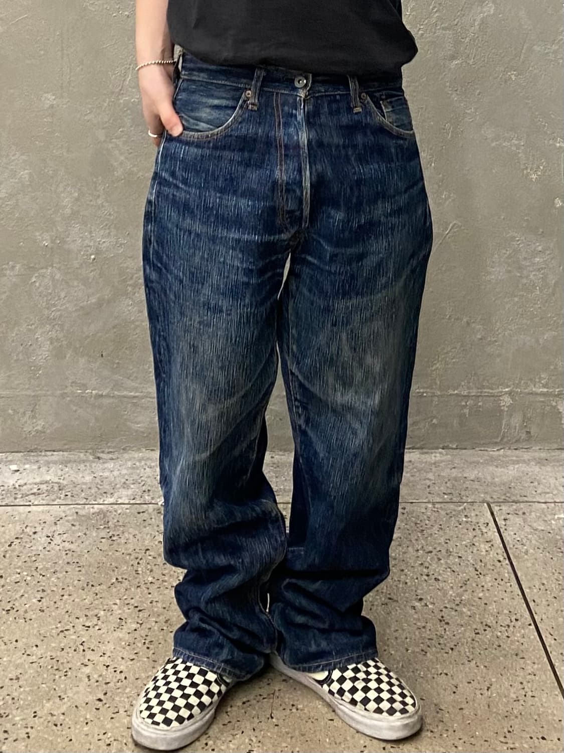 [31] EightG 505X 셀비지 와이드 데님팬츠 상품이미지9