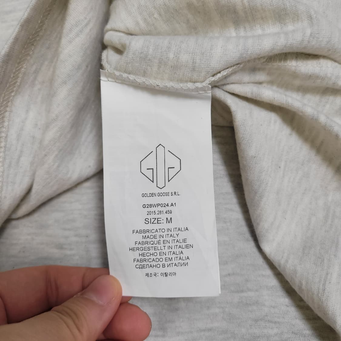 Golden Goose 골든구스 블루로고 반팔 티셔츠 상품이미지4
