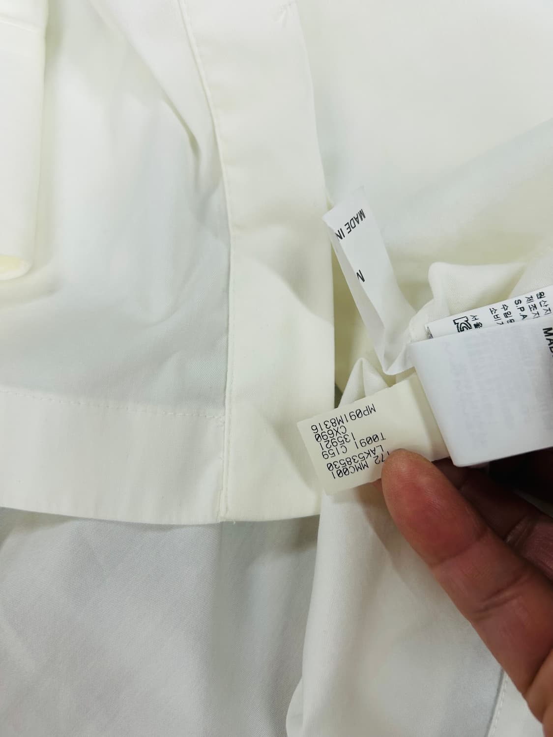 브루넬로쿠치넬리 여성 셔링 화이트 셔츠(M) 상품이미지8