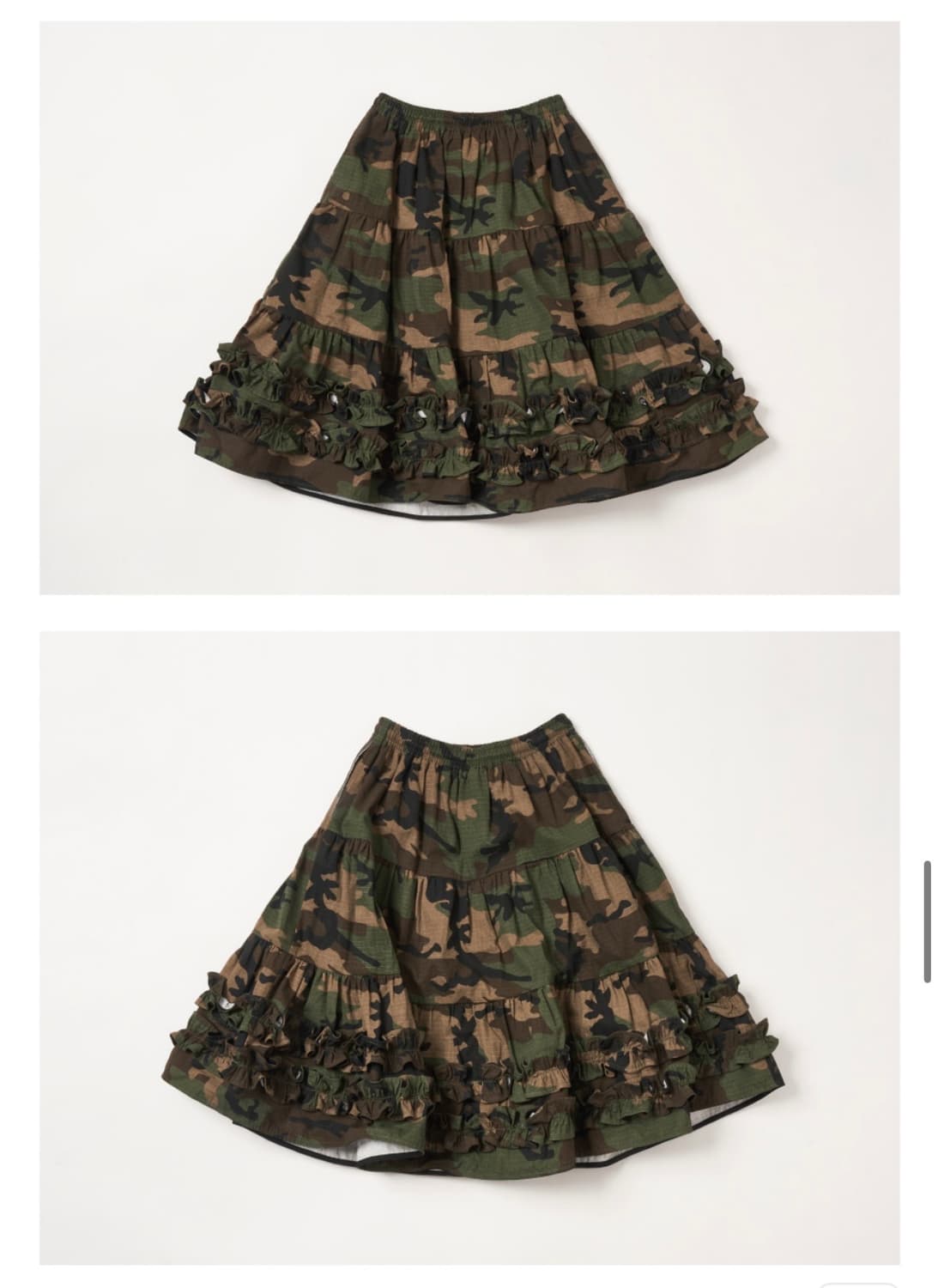 플리즈 프로젝트 - 카모 스커트 상품이미지1