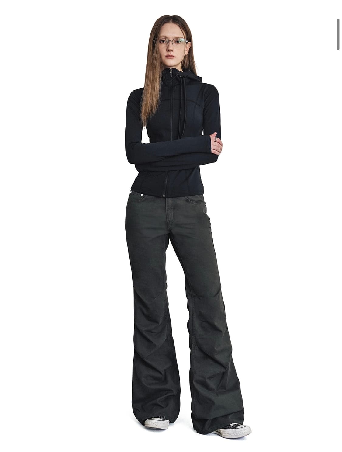 데케트우먼 플레어 셔링 팬츠 s 상품이미지1