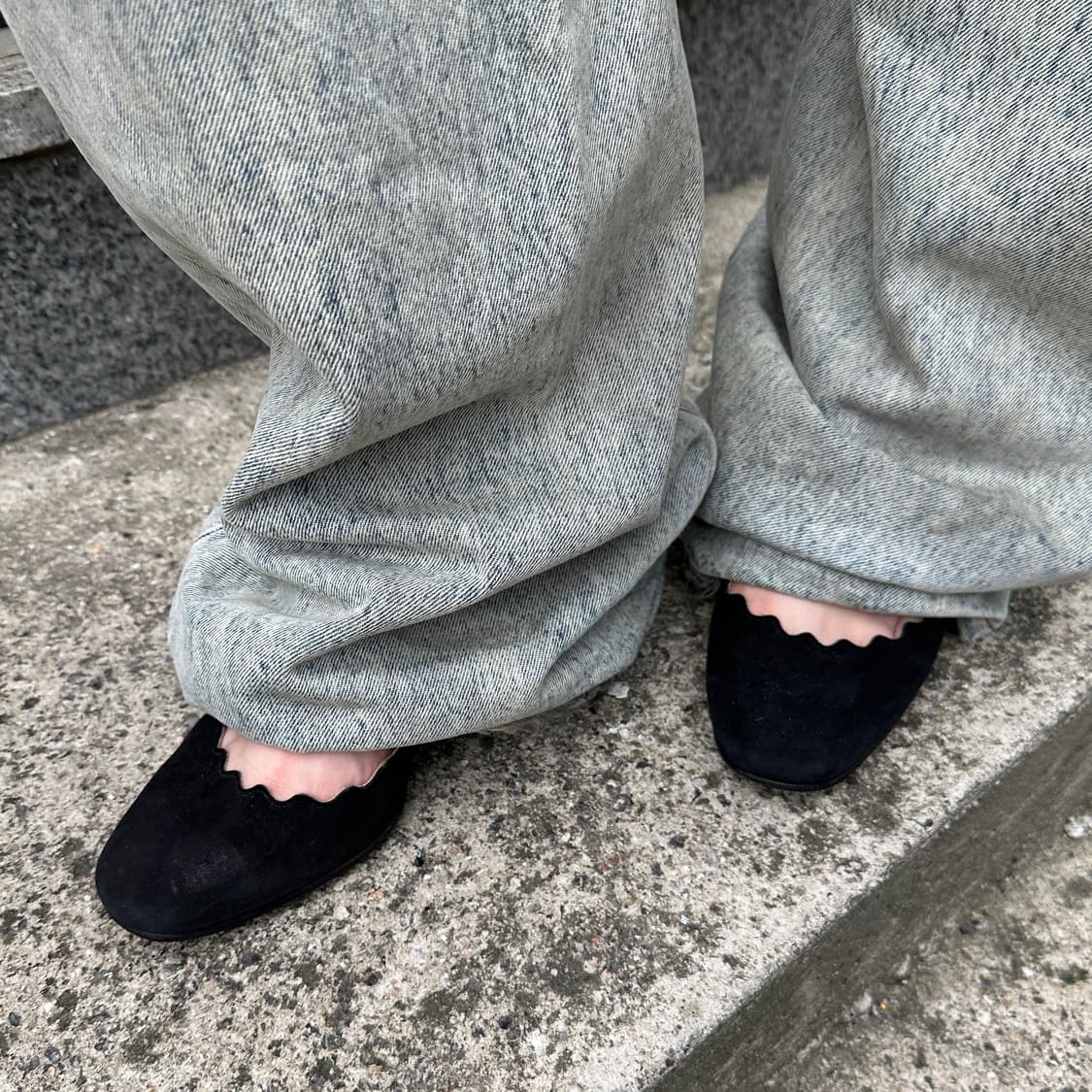 00s 클로에 미니멀 스웨이드 청키 힐 상품이미지10